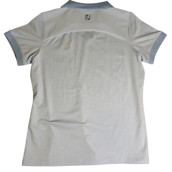 Footjoy FJ Golf Shirt Womens Medium V Neck PGA Frisco Embroidered Performance - Picture 2 of 6
